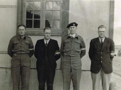 Lokale frihedskæmpere fra Mors i dagene efter befrielsen.