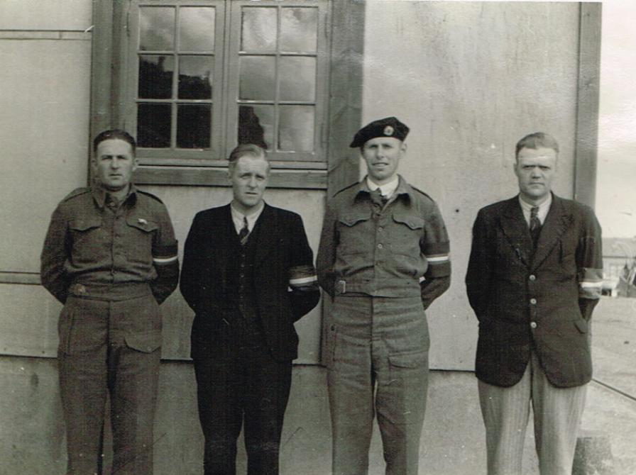 Lokale frihedskæmpere fra Mors i dagene efter befrielsen.